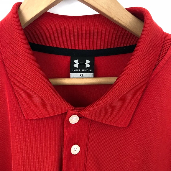 Under Armour Men’s Red Golf Polo (Size XL) - Picture 7 of 8